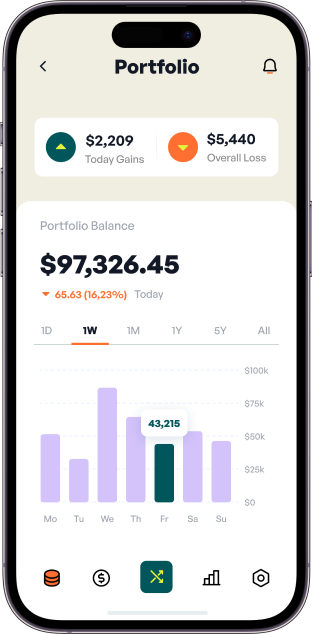 Trading app preview